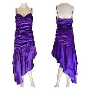 Blondie Nites 80s Style Prom Dress Purple Size 7